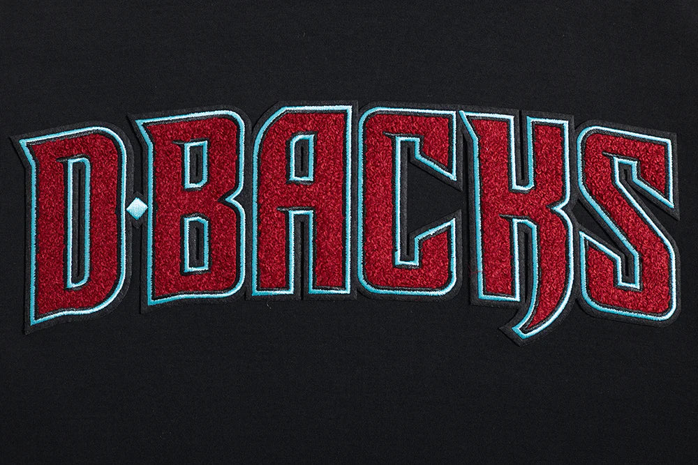 MLB ARIZONA DIAMONDBACKS CLASSIC CHENILLE MEN'S SHORT SLEEVE PULLOVER HOODIE