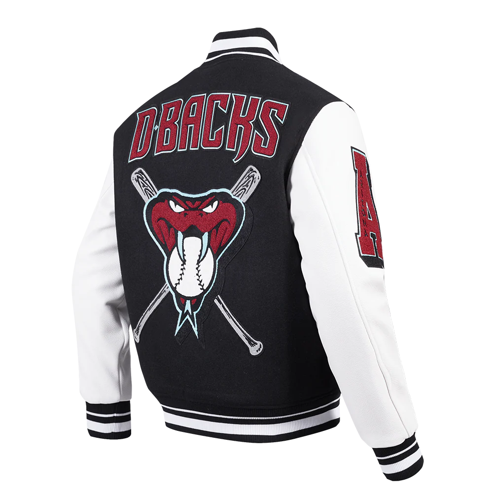 MLB ARIZONA DIAMONDBACKS MASHUP MEN'S RIB WOOL VARSITY JACKET