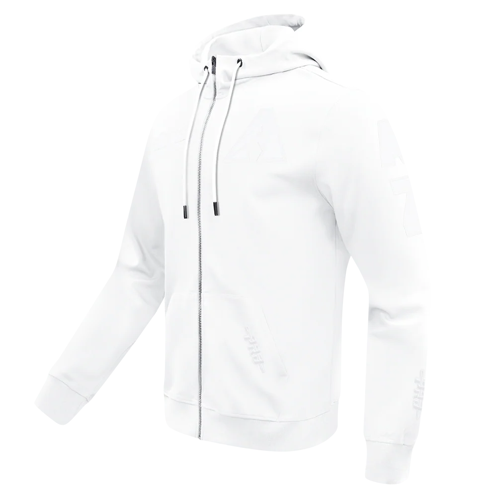 MLB ARIZONA DIAMONDBACKS WHITE OUT MEN'S DK FZ PO HOODIE