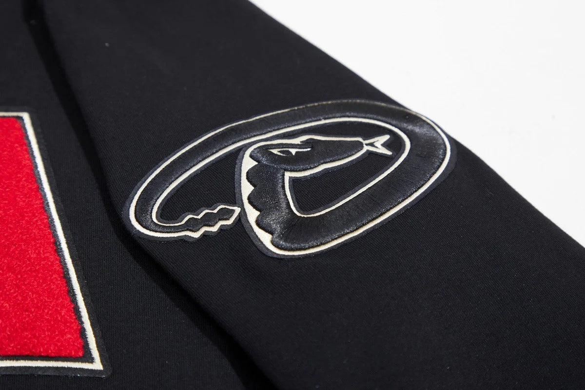 MLB ARIZONA DIAMONDBACKS CLASSIC CHENILLE MEN'S FULL ZIP PULLOVER HOODIE