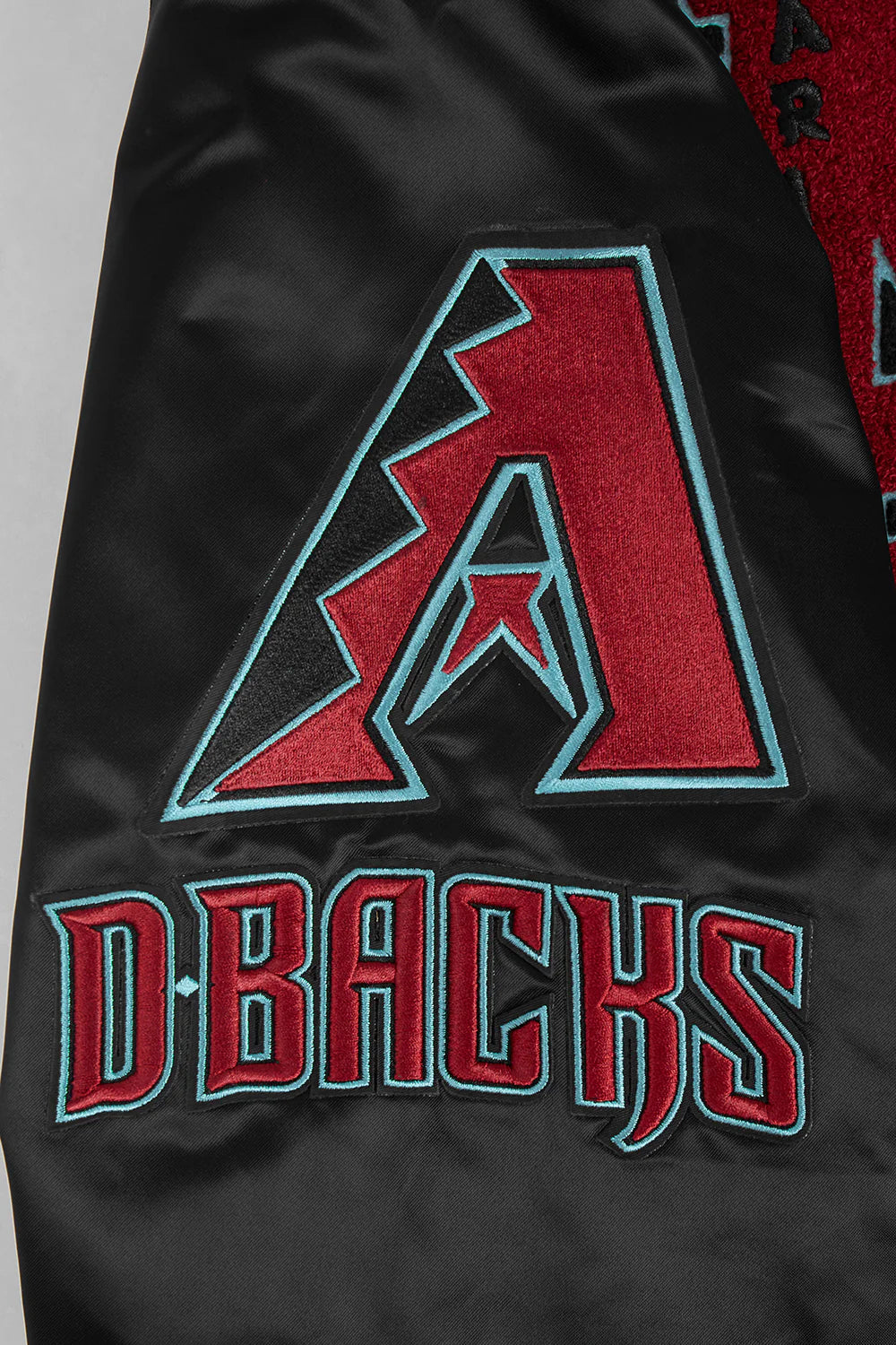 MLB ARIZONA DIAMONDBACKS MASHUP MEN'S RIB SATIN JACKET