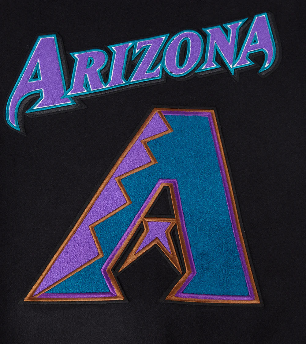 MLB ARIZONA DIAMONDBACKS RETRO CLASSIC MEN'S RIP WOOL VARSITY JACKET