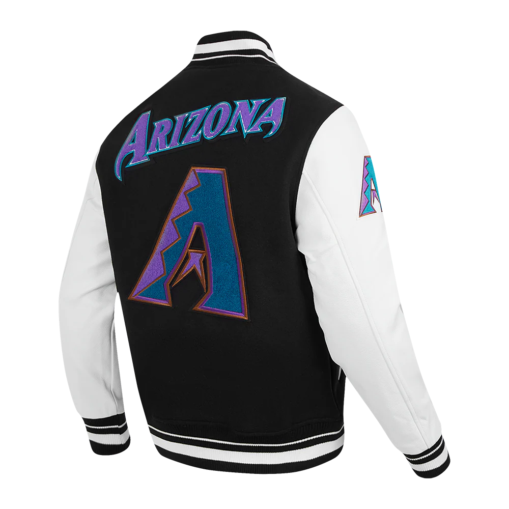 MLB ARIZONA DIAMONDBACKS RETRO CLASSIC MEN'S RIP WOOL VARSITY JACKET