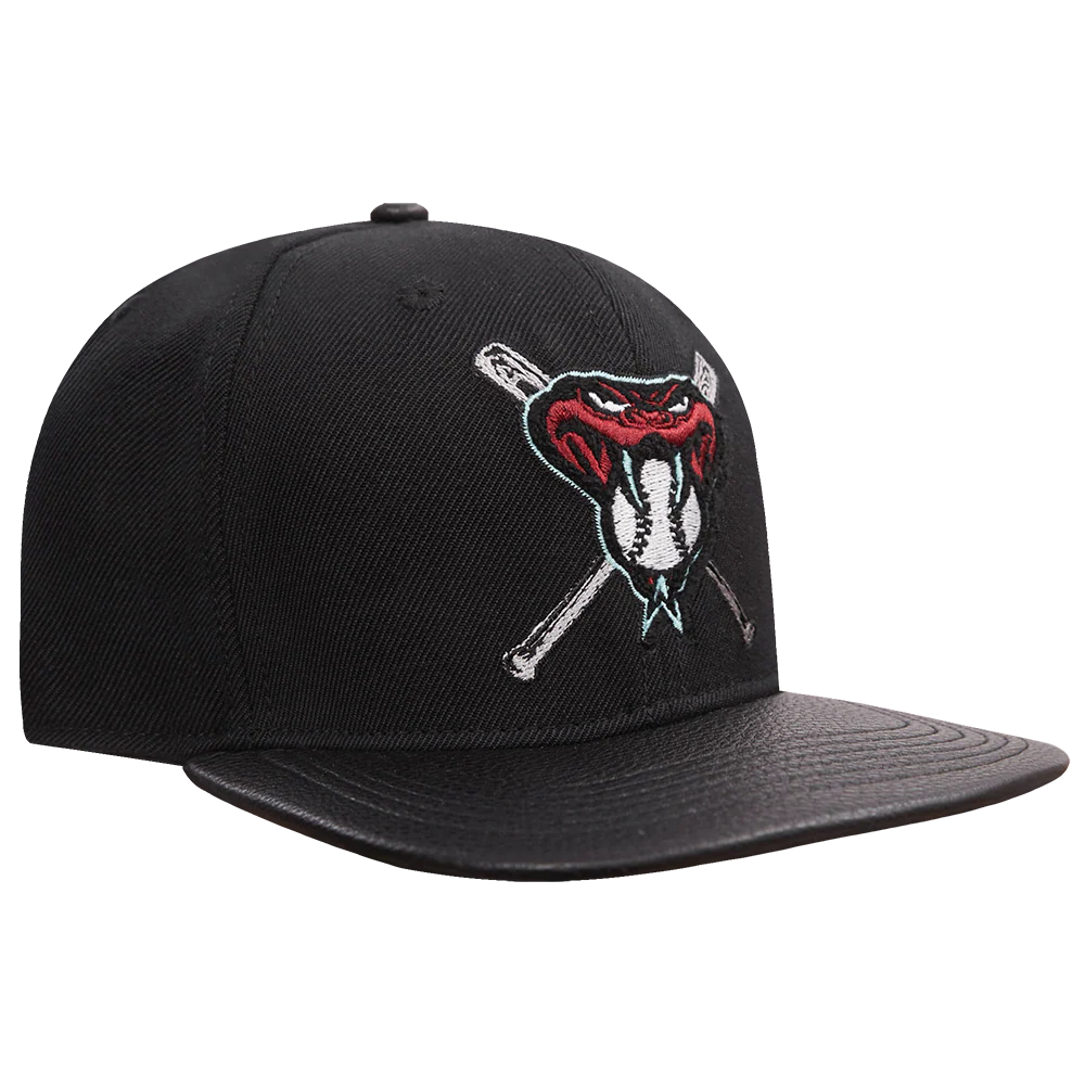 MLB ARIZONA DIAMONDBACKS MASHUP UNISEX WOOL LEATHER STRAPBACK HAT