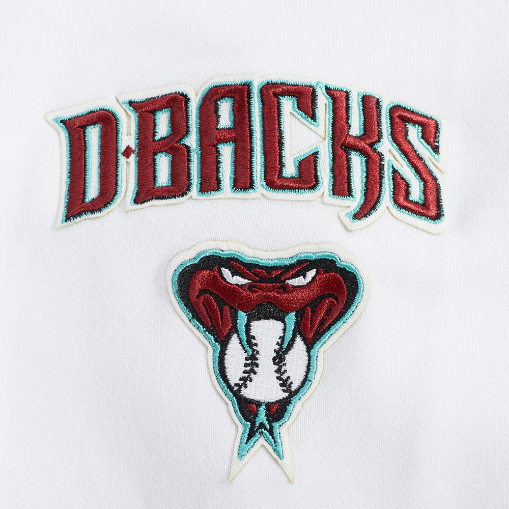 MLB ARIZONA DIAMONDBACKS CLASSIC WOMEN'S CROPPED FLEECE PULLOVER HOODIE