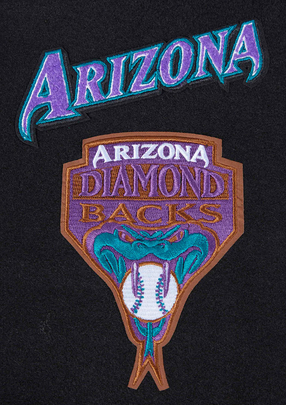 MLB ARIZONA DIAMONDBACKS RETRO CLASSIC WOMEN'S RIB WOOL VARSITY JACKET