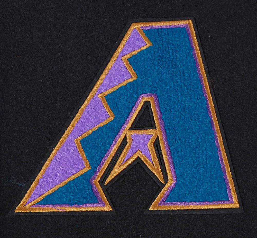 MLB ARIZONA DIAMONDBACKS RETRO CLASSIC WOMEN'S RIB WOOL VARSITY JACKET