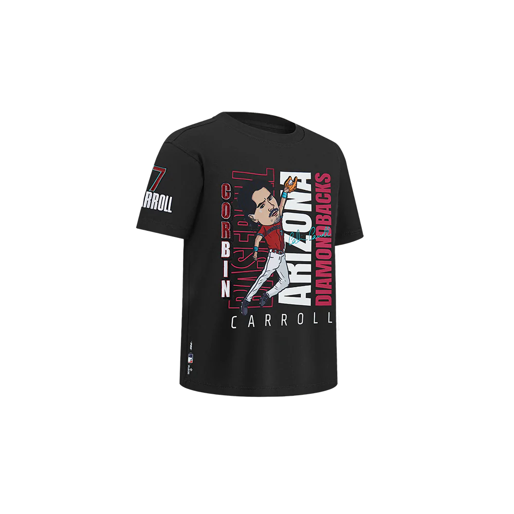 MLB ARIZONA DIAMONDBACKS CORBIN CARROLL #7 REMIX AVATAR TODDLER BOYS SHORT SLEEVE TOP