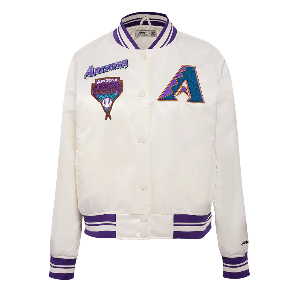 MLB ARIZONA DIAMONDBACKS RETRO CLASSIC WOMEN'S RIB SATIN JACKET