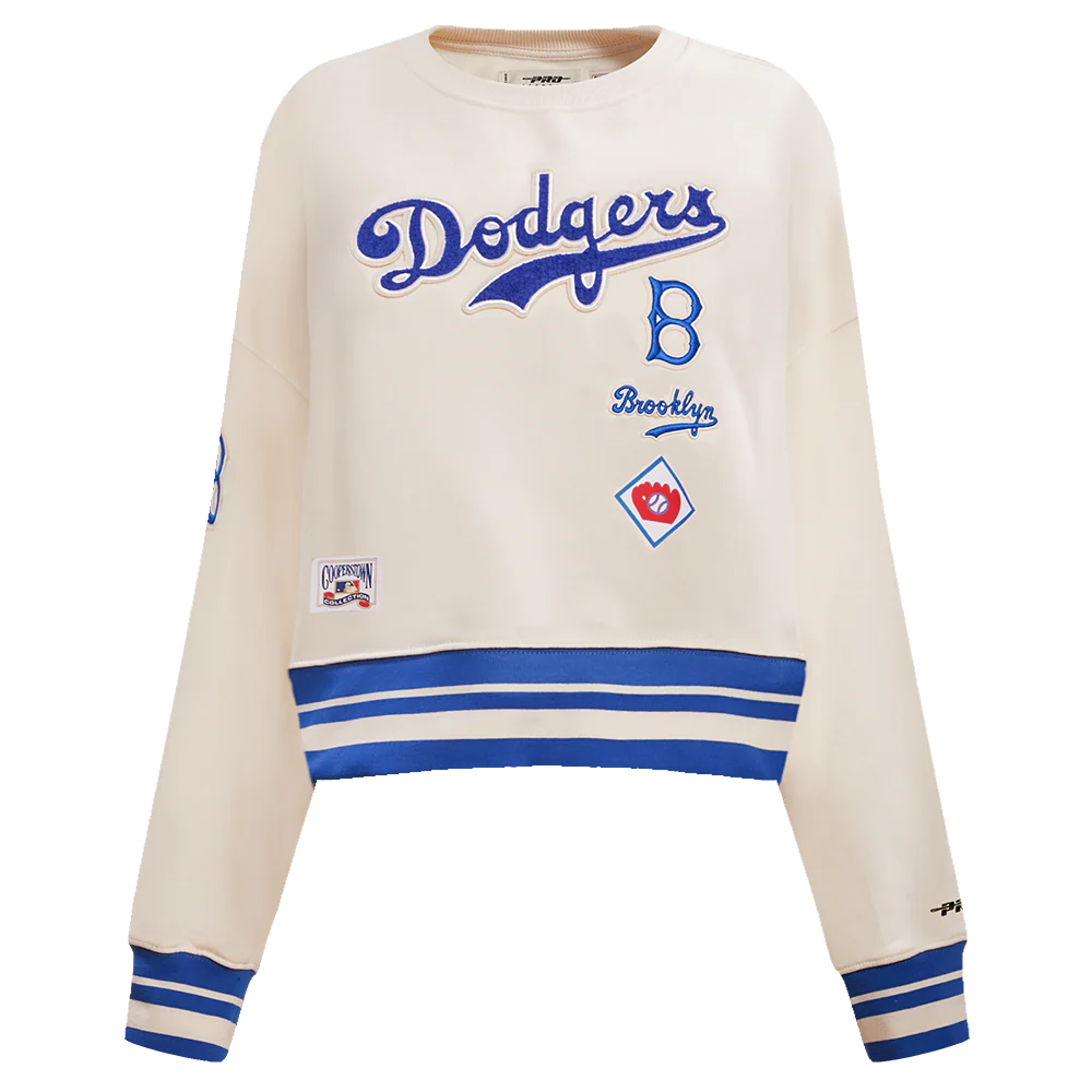MLB BROOKLYN DODGERS RETRO CLASSIC WOMEN'S CREWNECK