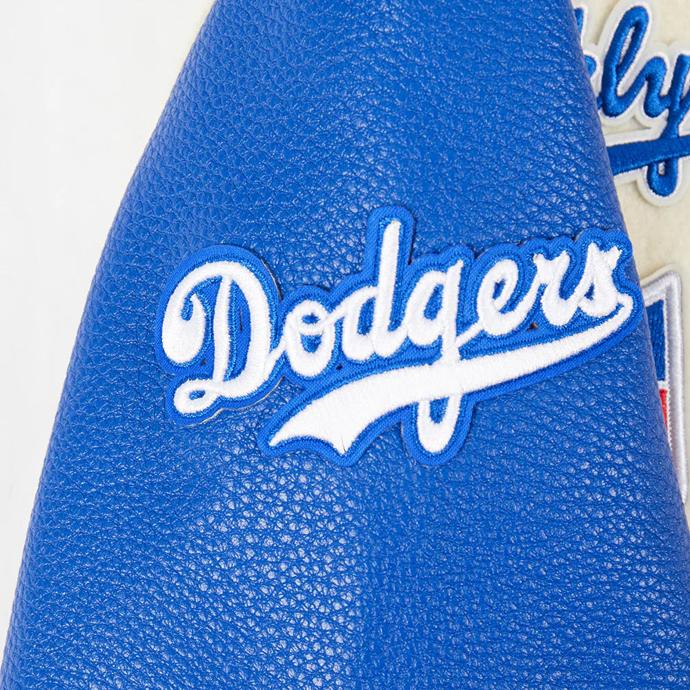 MLB BROOKLYN DODGERS RETRO CLASSIC TODDLER BOYS RIB WOOL VARSITY JACKET