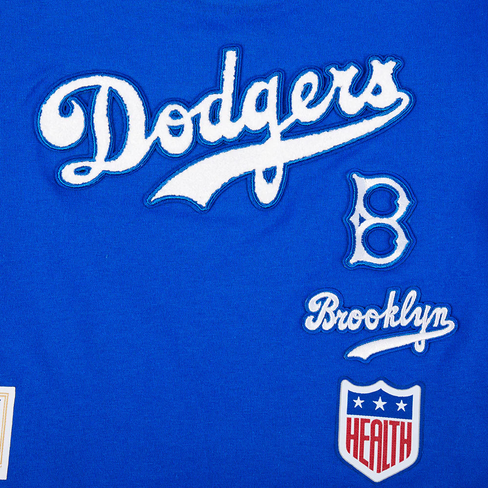 MLB BROOKLYN DODGERS RETRO CLASSIC TODDLER GIRLS SHORT SLEEVE BOXY TOP
