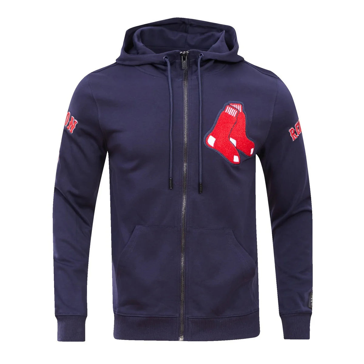 MLB BOSTON RED SOX CLASSIC CHENILLE MEN'S FULL ZIP PULLOVER HOODIE