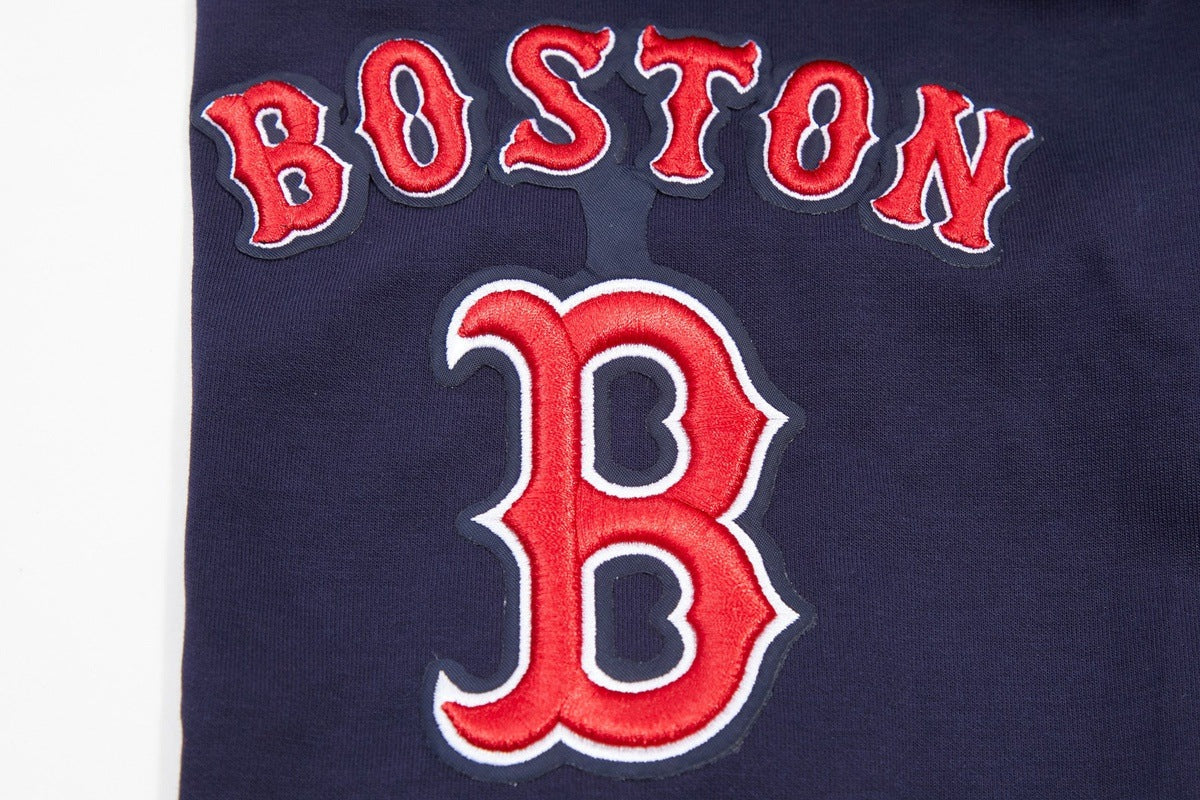 MLB BOSTON RED SOX CLASSIC CHENILLE MEN'S FULL ZIP PULLOVER HOODIE
