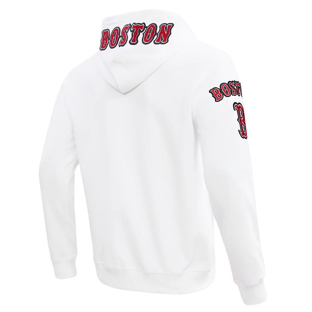 MLB BOSTON RED SOX CLASSIC CHENILLE MEN'S FULL ZIP PULLOVER HOODIE