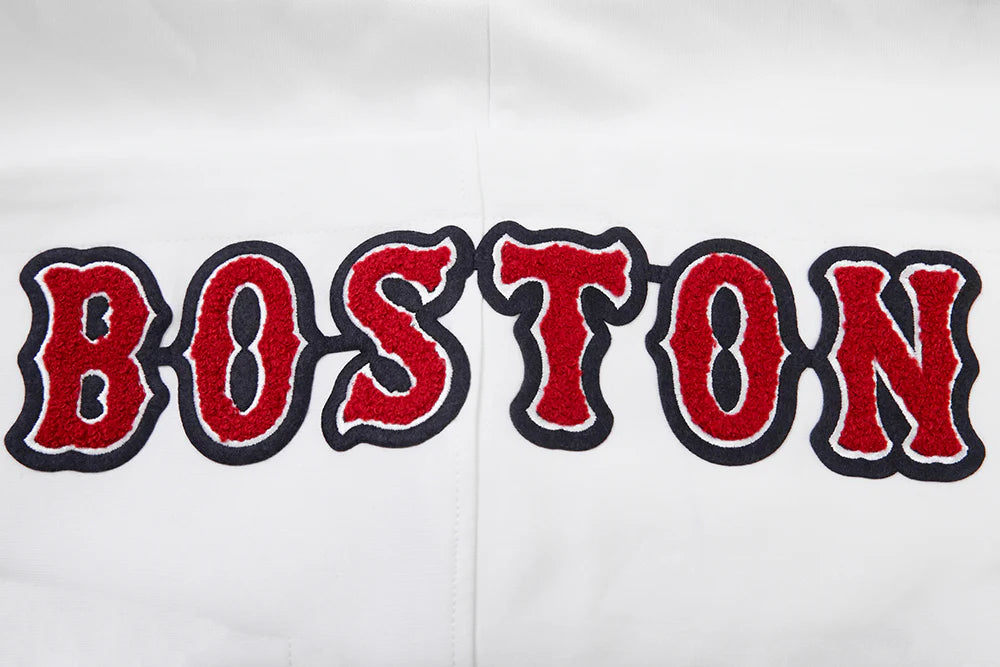 MLB BOSTON RED SOX CLASSIC CHENILLE MEN'S FULL ZIP PULLOVER HOODIE