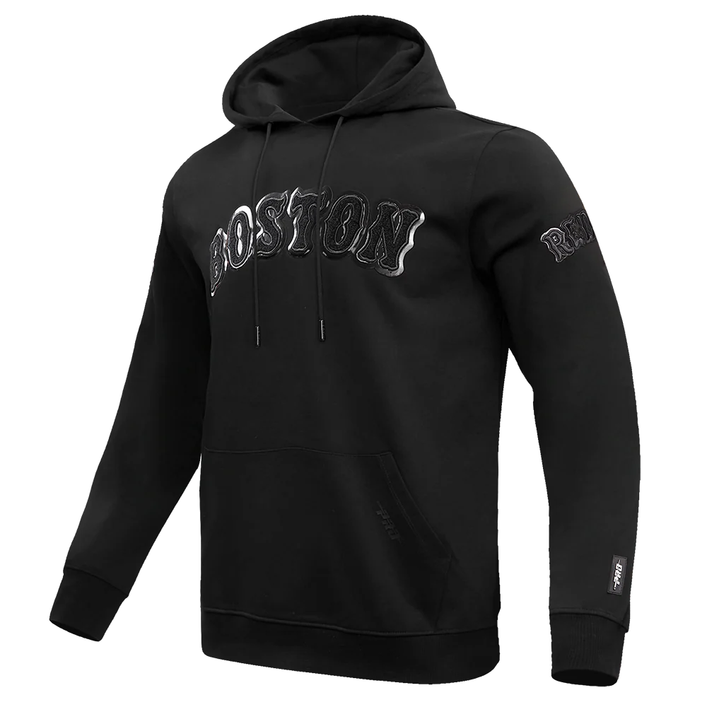 MLB BOSTON RED SOX TRIPLE BLACK MEN'S PULLOVER HOODIE