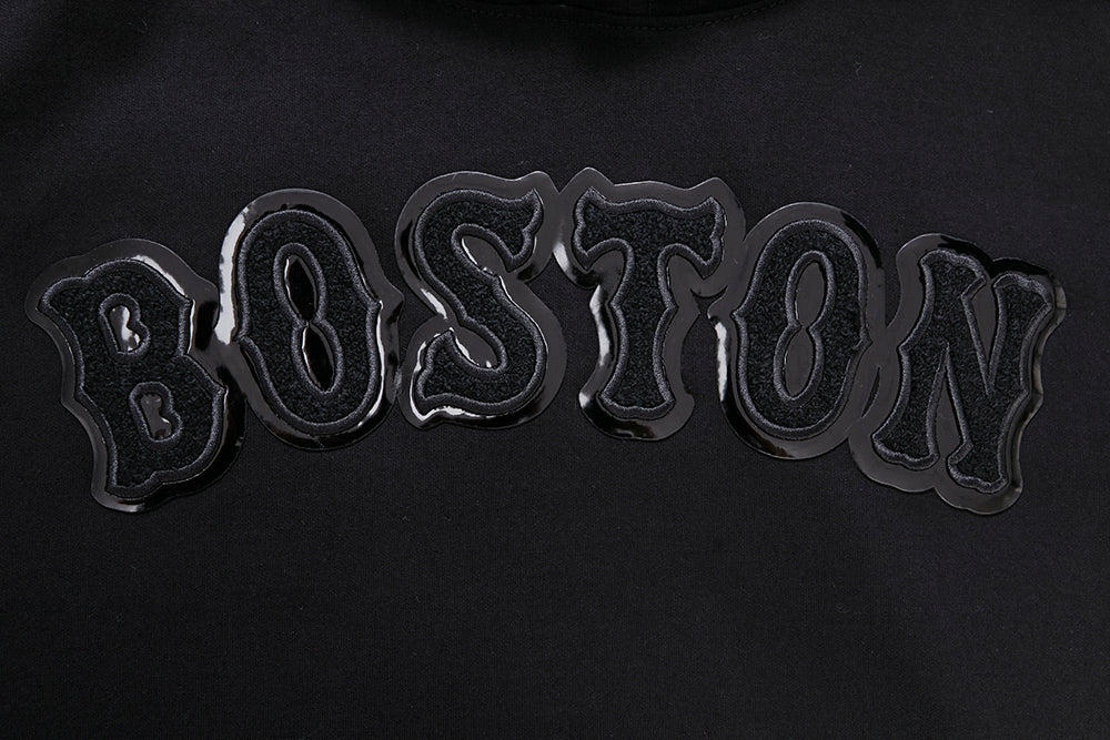 MLB BOSTON RED SOX TRIPLE BLACK MEN'S PULLOVER HOODIE