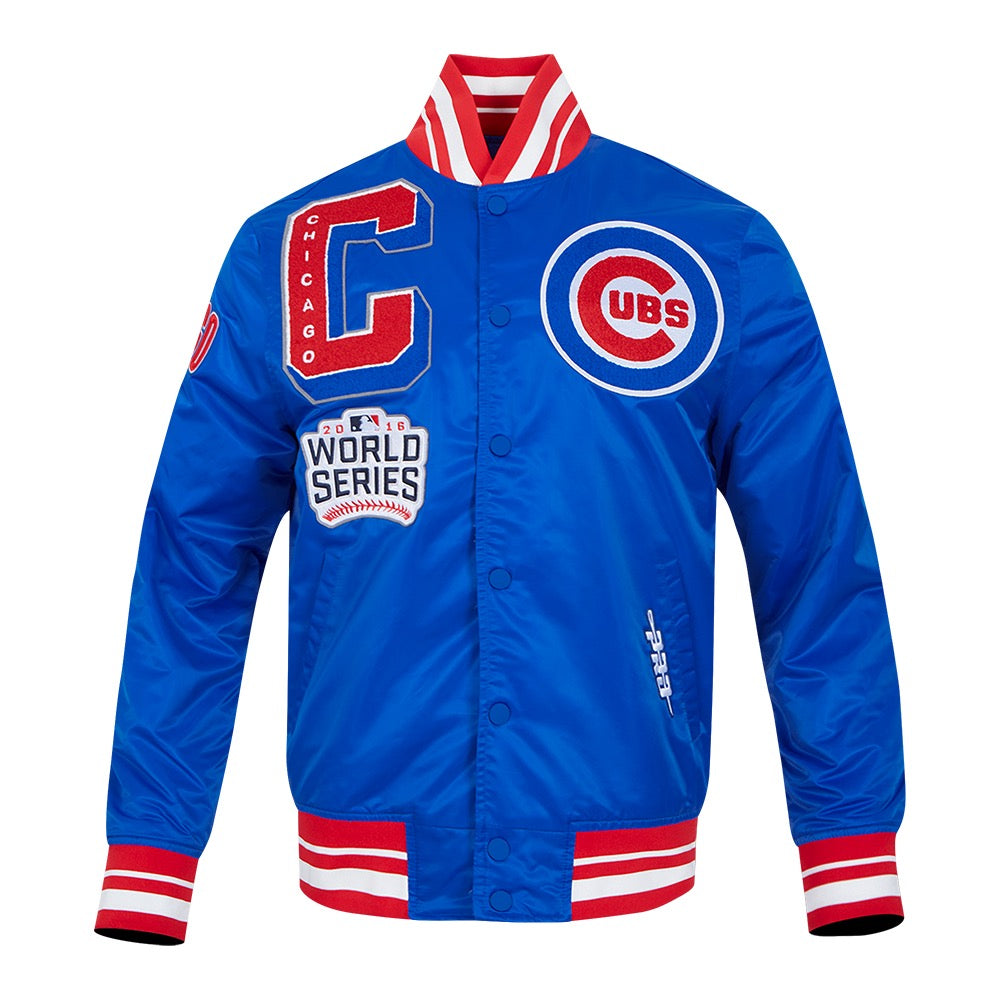 Chicago Cubs Men's Mash Up Satin Jacket