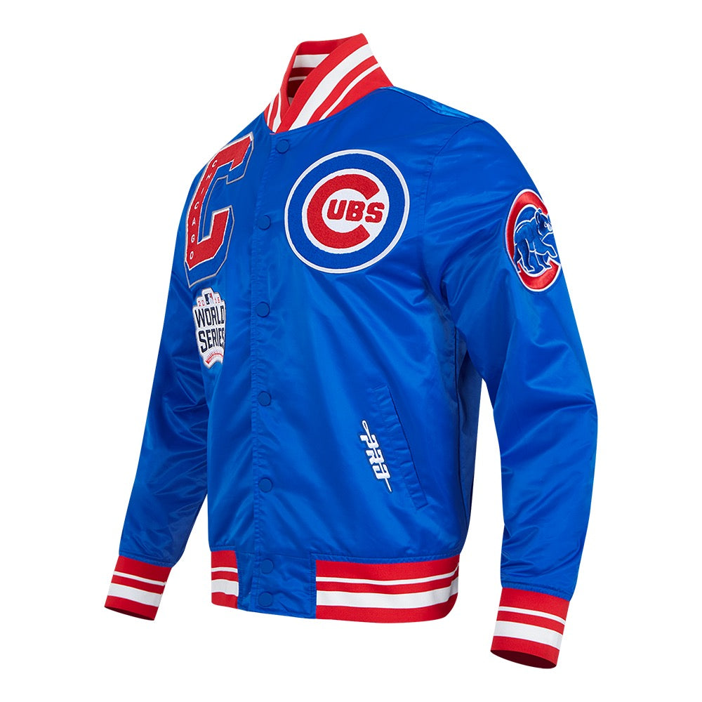 Chicago Cubs Men's Mash Up Satin Jacket