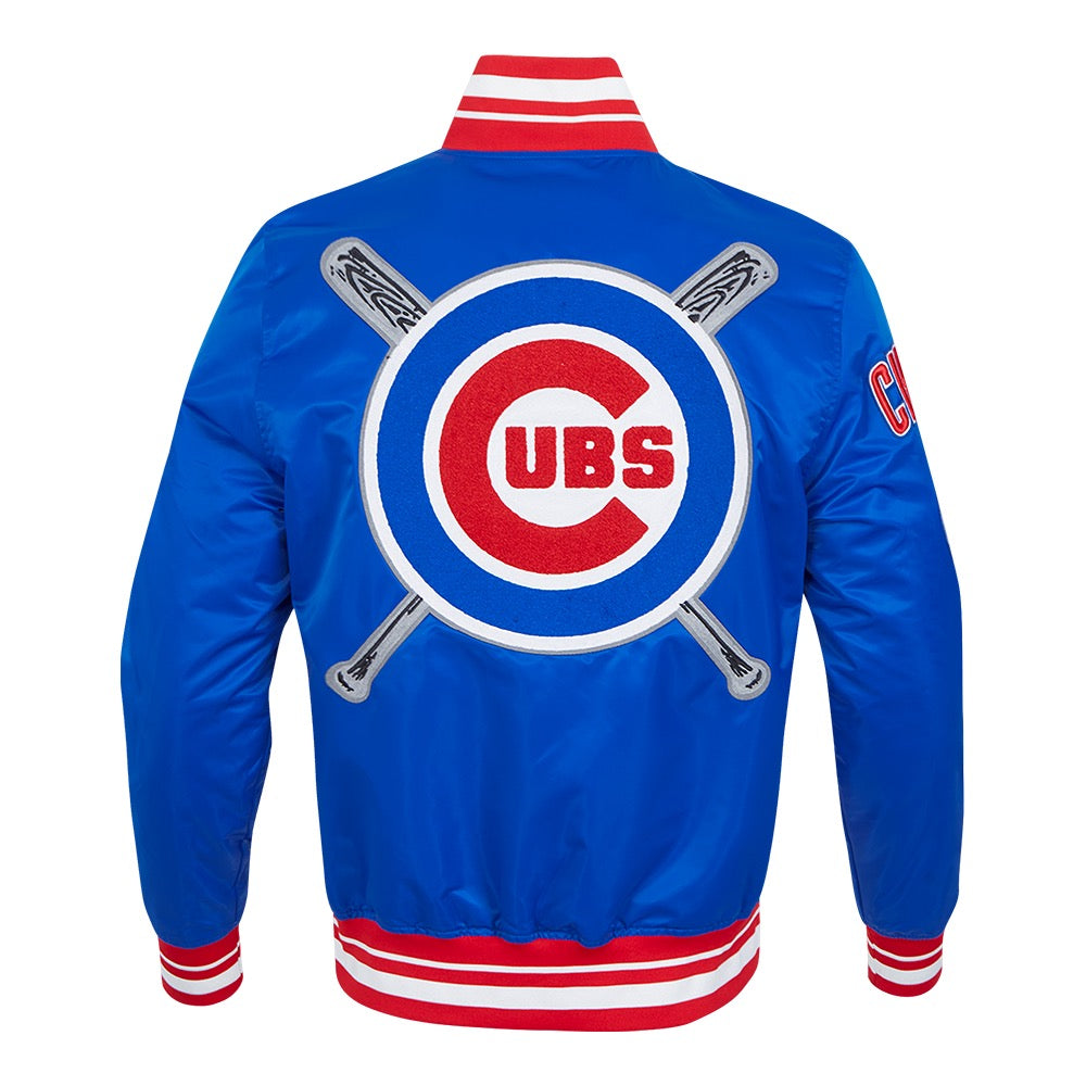 Chicago Cubs Men's Mash Up Satin Jacket