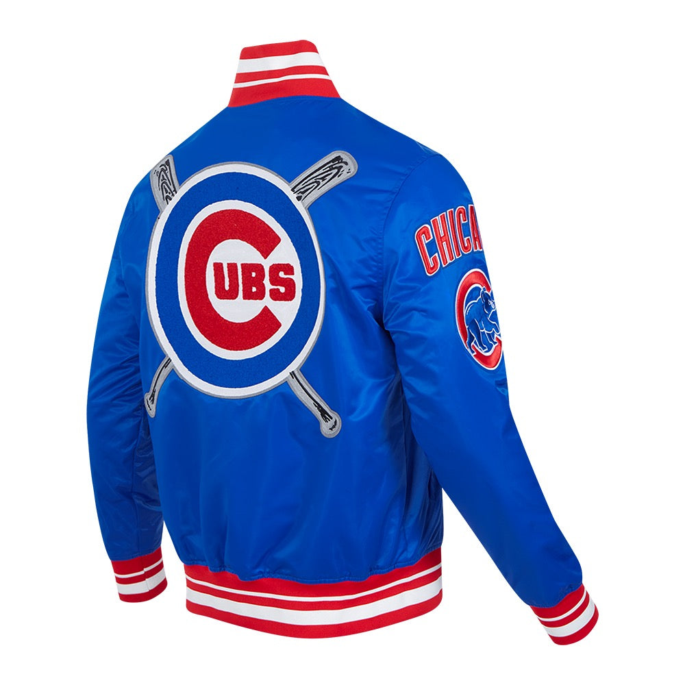 Chicago Cubs Men's Mash Up Satin Jacket