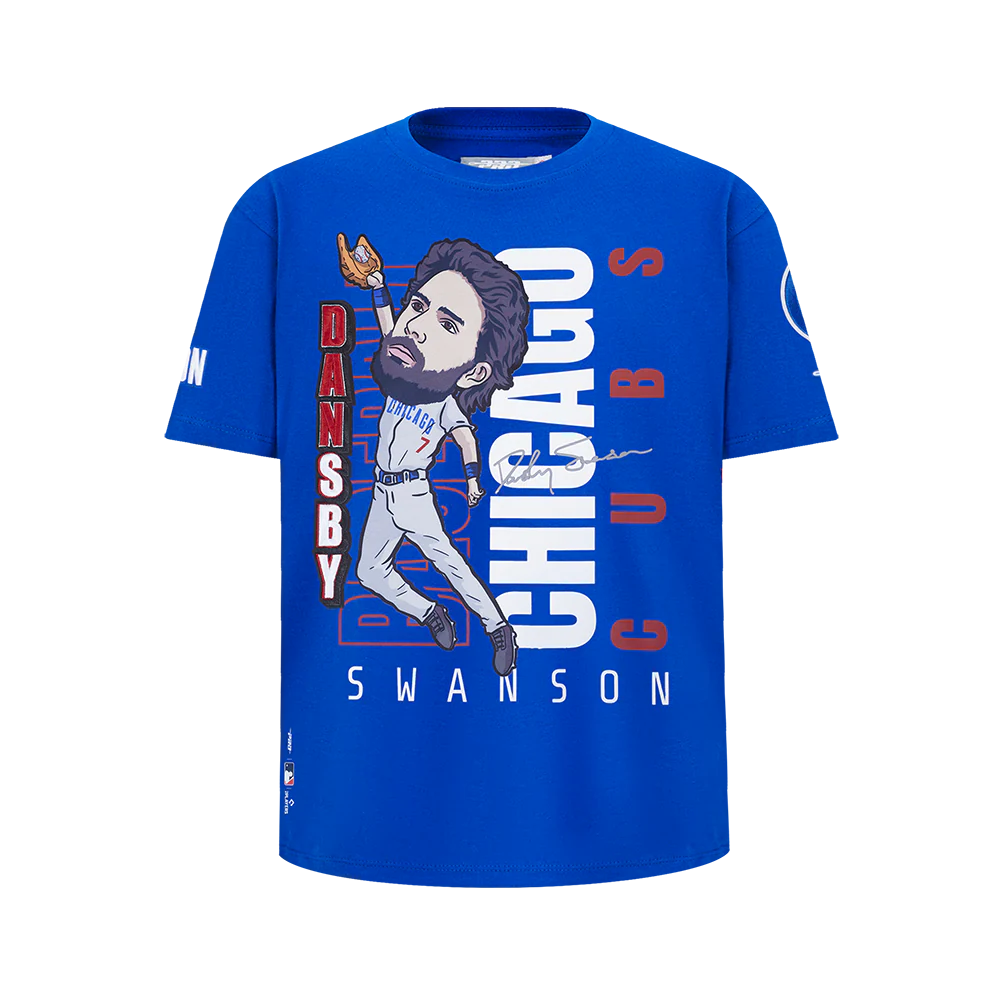 MLB CHICAGO CUBS DANSBY SWANSON #7 REMIX AVATAR BIG BOYS SHORT SLEEVE TOP