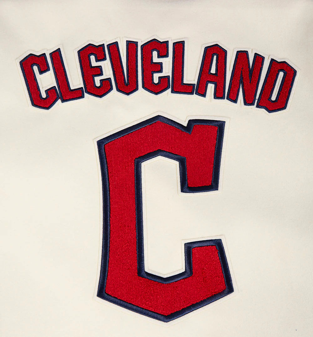 MLB CLEVELAND GUARDIANS RETRO CLASSIC MEN'S RIB WOOL VARSITY JACKET