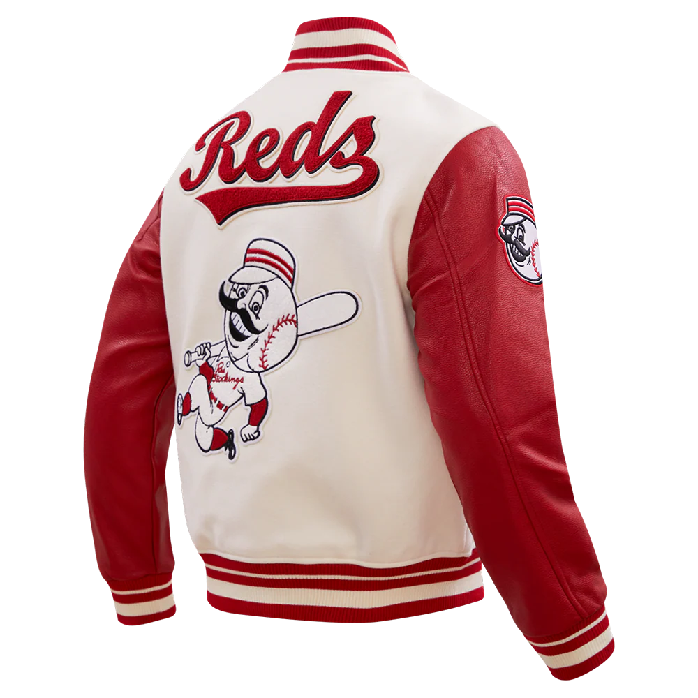 MLB CINCINNATI REDS RETRO CLASSIC MEN'S RIB WOOL VARSITY JACKET