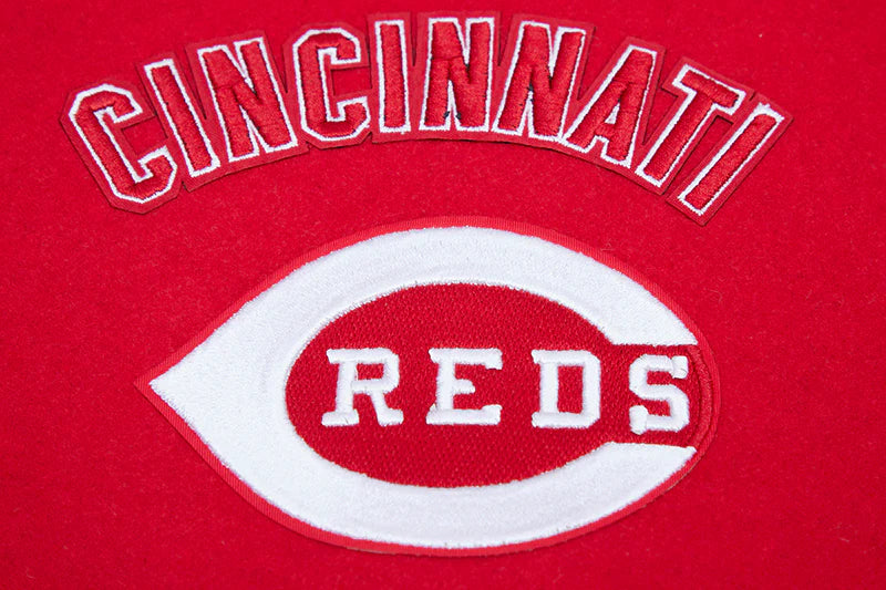 MLB CINCINNATI REDS RETRO CLASSIC MEN'S RIB WOOL VARSITY JACKET
