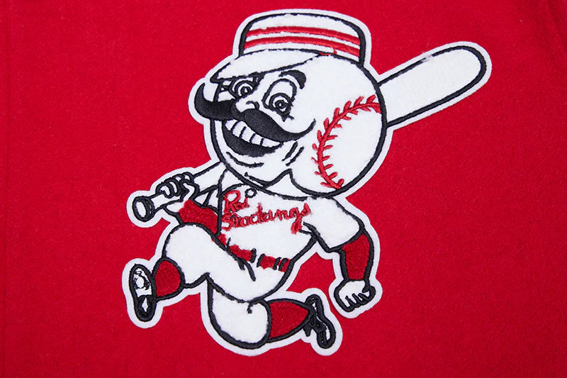 MLB CINCINNATI REDS RETRO CLASSIC MEN'S RIB WOOL VARSITY JACKET