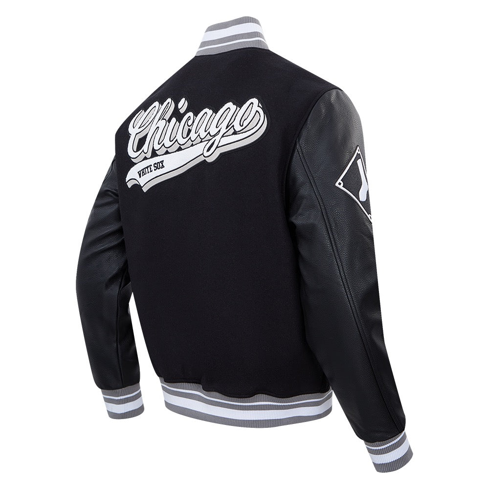 Chicago White Sox Script Tail Wool Varsity Jacket
