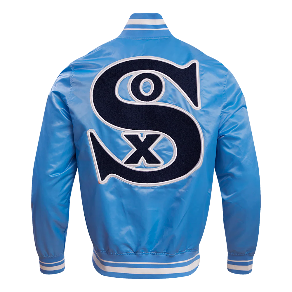 MLB CHICAGO WHITE SOX RETRO CLASSIC MEN'S RIB SATIN JACKET