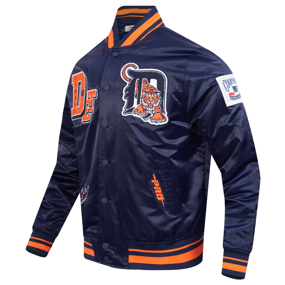 MLB DETROIT TIGERS BEST OF MEN'S RIB SATIN JACKET
