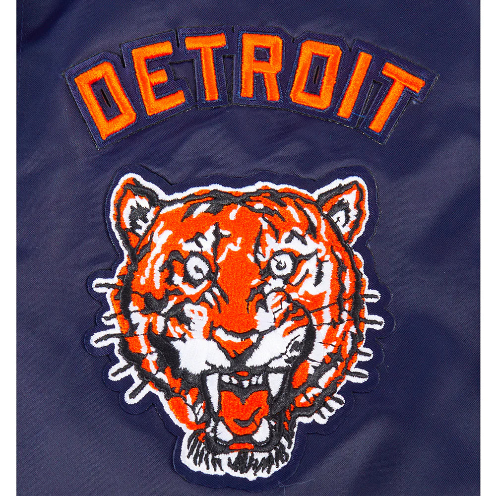 MLB DETROIT TIGERS RETRO CLASSIC BIG BOYS RIB SATIN JACKET