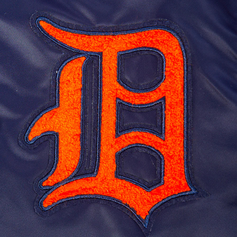 MLB DETROIT TIGERS RETRO CLASSIC BIG BOYS RIB SATIN JACKET