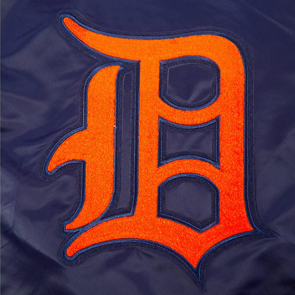 MLB DETROIT TIGERS RETRO CLASSIC BIG BOYS RIB SATIN JACKET