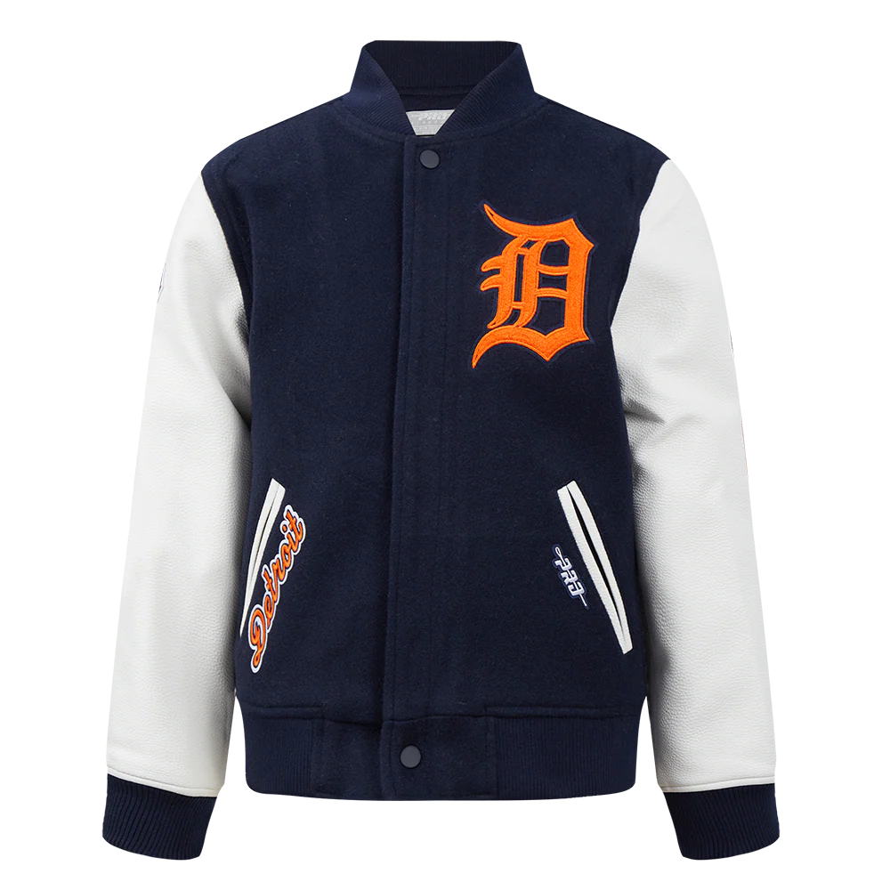 MLB DETROIT TIGERS CLASSIC BIG BOYS WOOL VARSITY JACKET