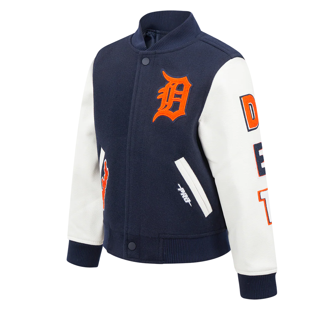 MLB DETROIT TIGERS CLASSIC LITTLE BOYS WOOL VARSITY JACKET