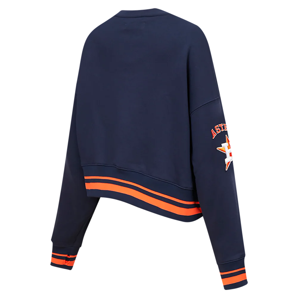 MLB HOUSTON ASTROS MASHUP WOMEN'S RIB CREWNECK