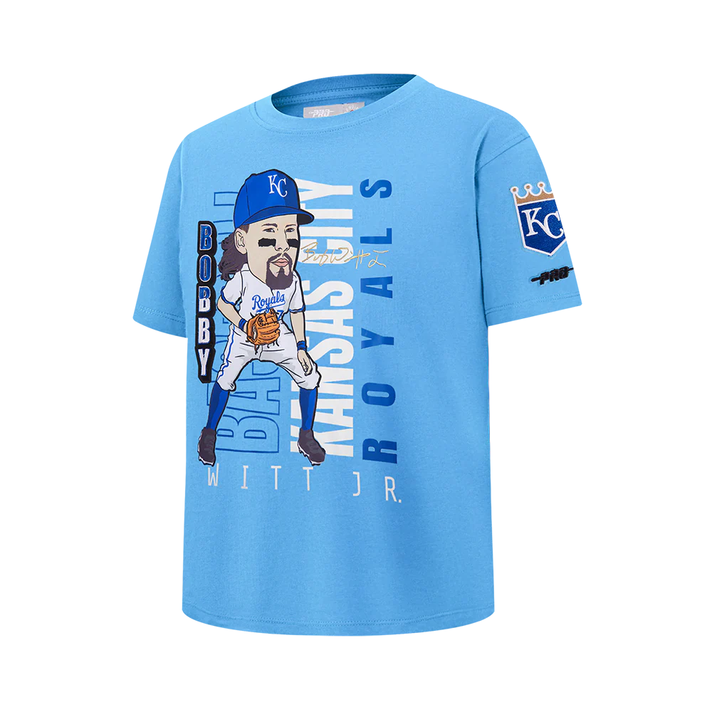 MLB KANSAS CITY ROYALS BOBBY WITT JR. #7 REMIX AVATAR BIG BOYS SHORT SLEEVE TOP