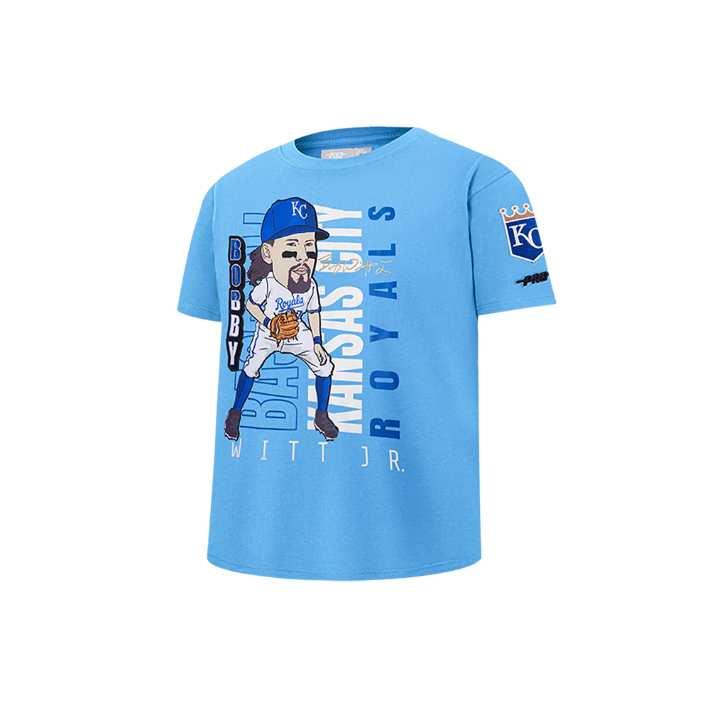 MLB KANSAS CITY ROYALS BOBBY WITT JR. #7 REMIX AVATAR LITTLE BOYS SHORT SLEEVE TOP