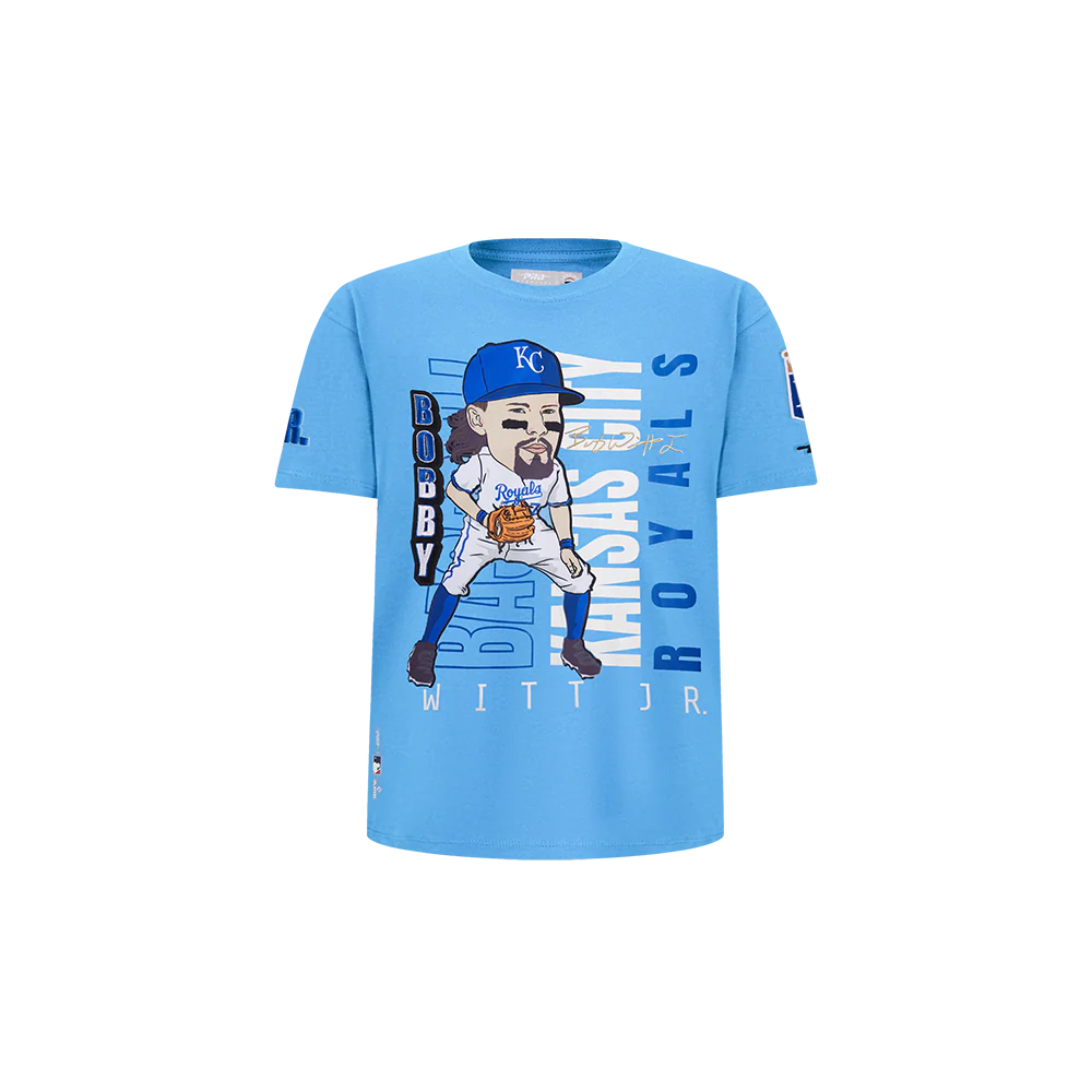 MLB KANSAS CITY ROYALS BOBBY WITT JR. #7 REMIX AVATAR TODDLER BOYS SHORT SLEEVE TOP