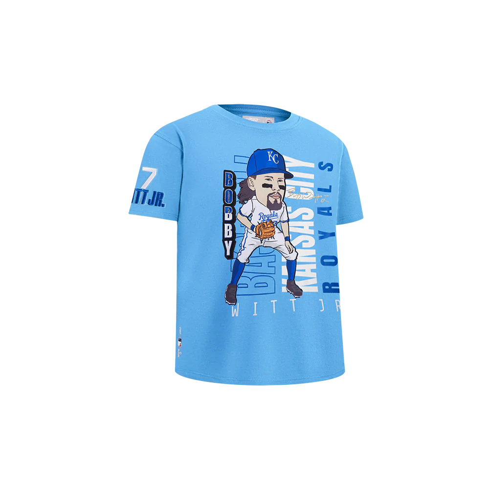 MLB KANSAS CITY ROYALS BOBBY WITT JR. #7 REMIX AVATAR TODDLER BOYS SHORT SLEEVE TOP