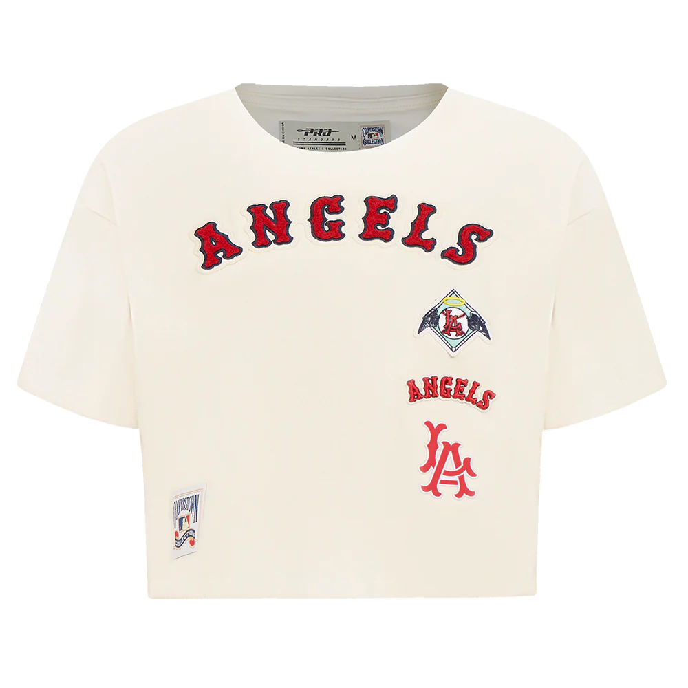 MLB LOS ANGELES ANGELS RETRO CLASSIC WOMEN'S BOXY TOP