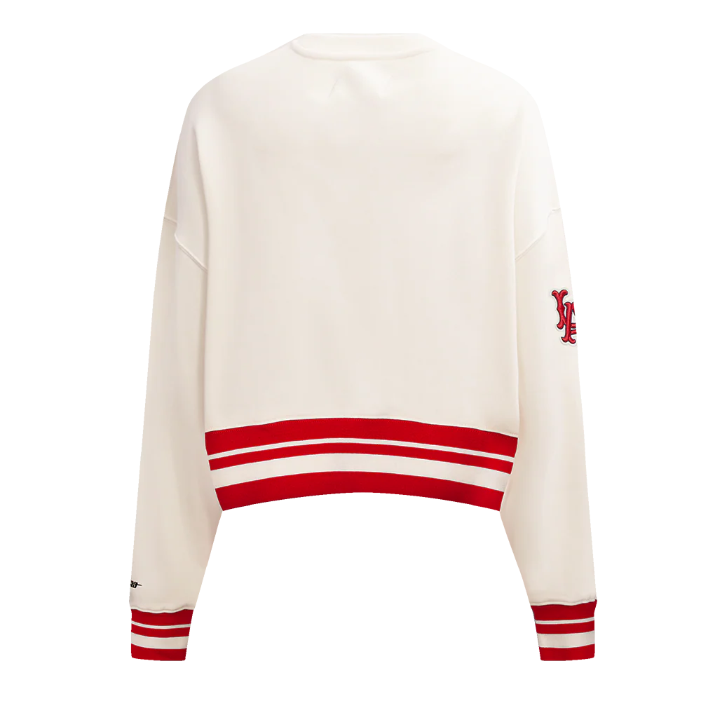 MLB LOS ANGELES ANGELS RETRO CLASSIC WOMEN'S RIB CREWNECK