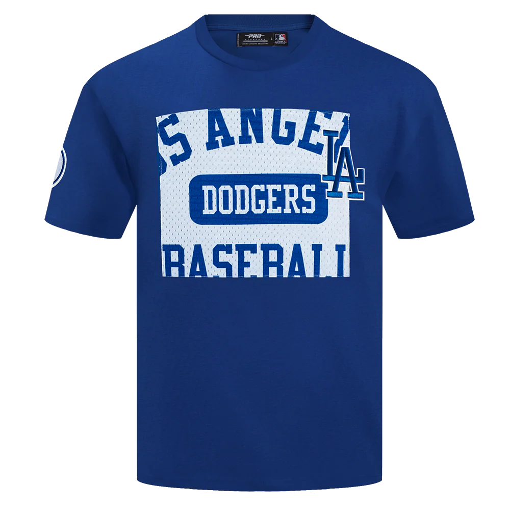 MLB LOS ANGELES DODGERS MADE TO PLAY COTTON JERSEY MEN'S DROP SHOULDER TEE