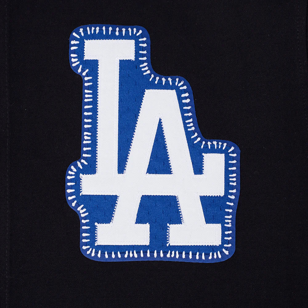 MLB LOS ANGELES DODGERS DIY PICK STITCH MEN'S DOUBLE KNIT SHORT SLEEVE JACKET