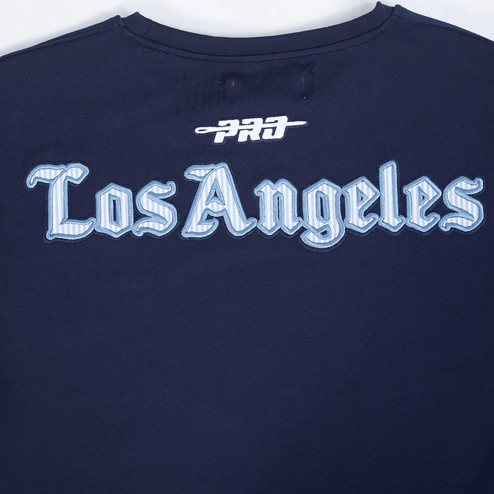 MLB LOS ANGELES DODGERS COUNTRY CLUB MEN'S SINGLE JERSEY STRIPED TOP