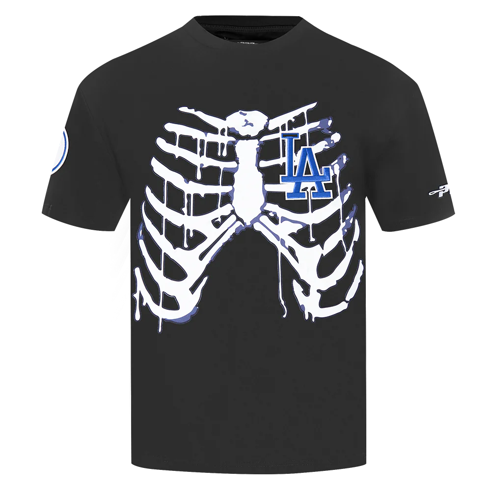 MLB LOS ANGELES DODGERS RIB CAGE MEN'S COTTON JERSEY DROP SHOULDER TOP